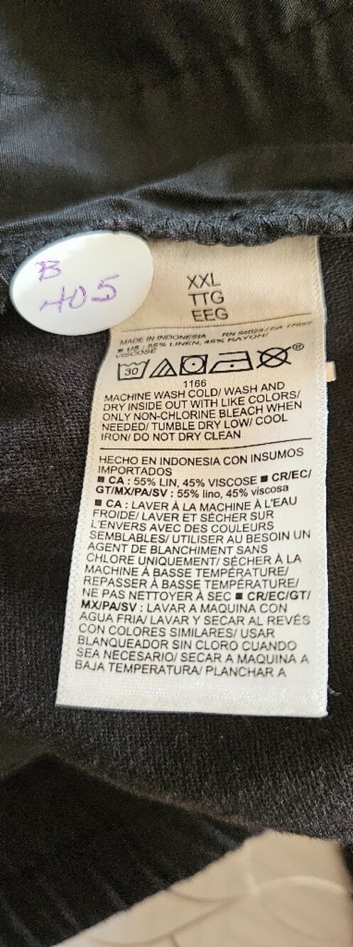 Old Navy Linen Blend High Rise Wide Leg Pull On Pants Plus Size XXL - Picture 12 of 12